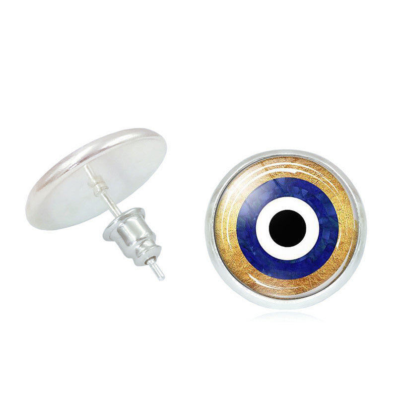 Wholesale Devil Eye Metal Earrings